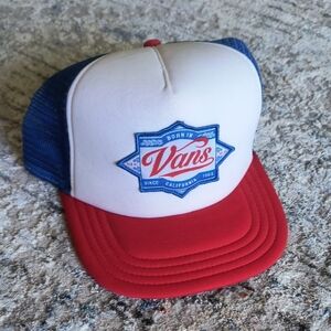 Vand Snap Back Hat Red White & Blue
